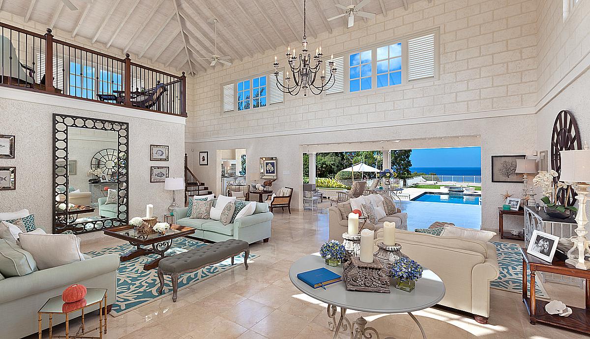 High Breeze-living room Barbados villas with a view