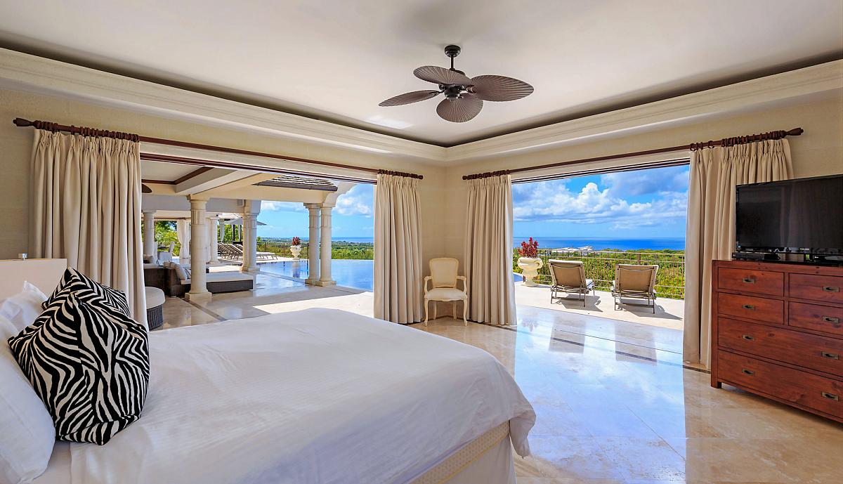 Kailani-master bedroom fabulous villas to rent in Barbados