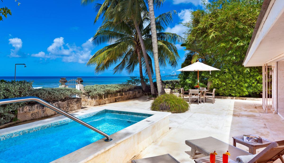 Leamington Cottage pool Romantic villas to rent in Barbados